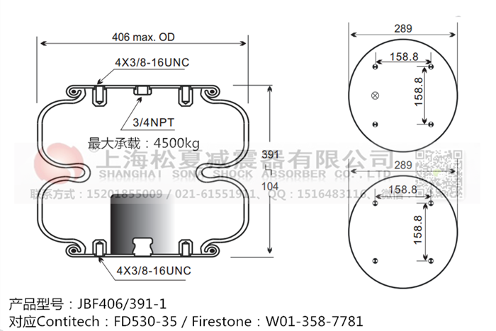 JBF406/391-2橡膠<a href='http://www.0769dianlan.com/' target='_blank'><u>空氣彈簧</u></a>